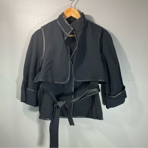 Diane von Furstenberg Shane Tie-Waist Jacket black size 4 - Picture 2 of 15